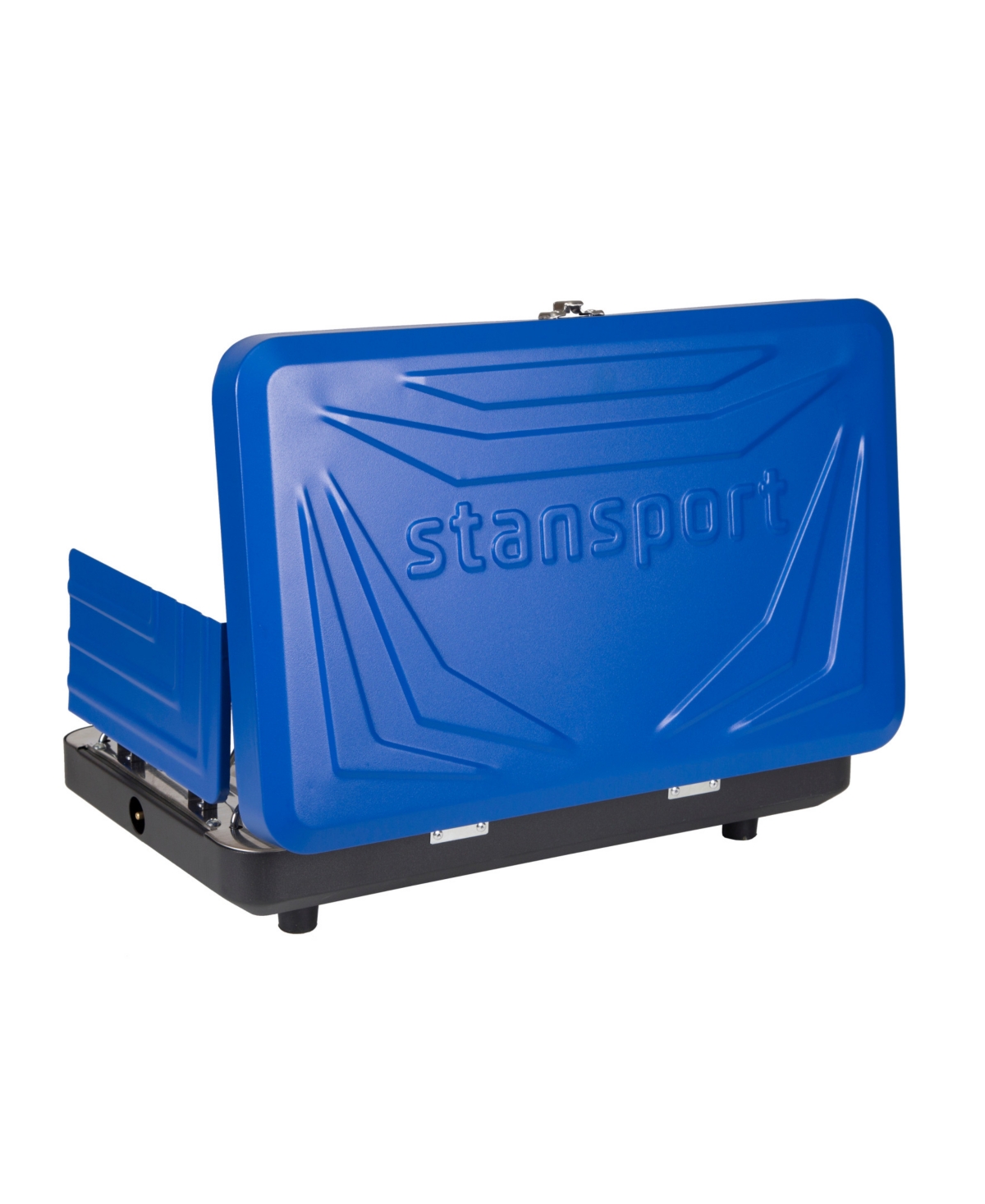 Stansport 2-Burner Propane Stove with Drip Pan & Piezo Igniter - Blue with black base