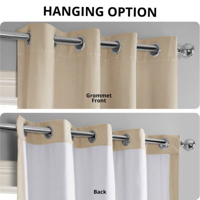 Exclusive Fabrics & Furnishings Signature Blackout Grommet Velvet Panel, 50" x 108"