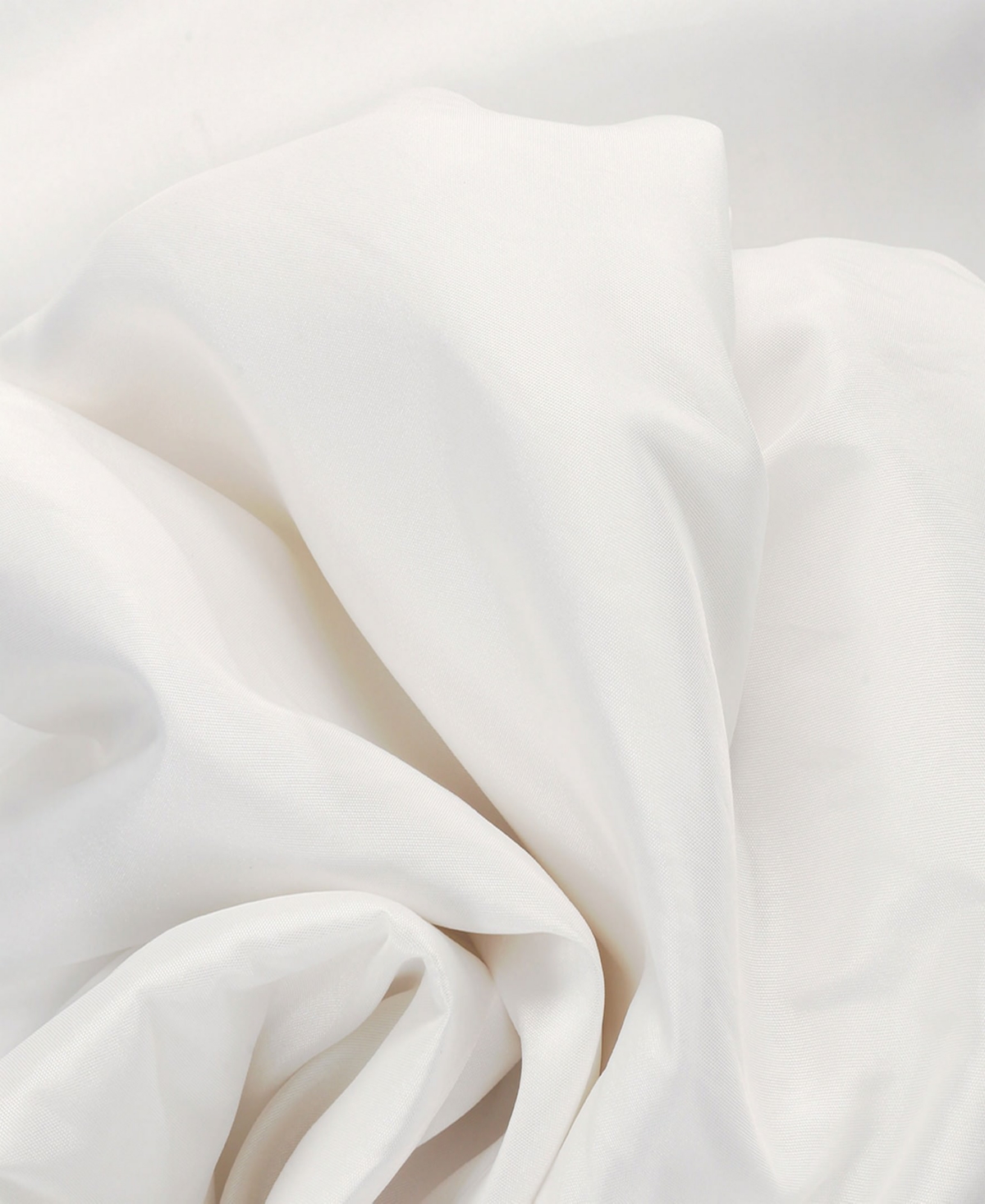 Half Price Drapes Eggshell Solid Faux Silk Taffeta Room Darkening Curtain In Cream