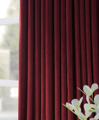 Burgundy Signature Extra Wide Velvet Blackout Curtain