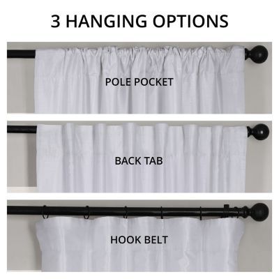 Vintage Textured Faux Dupioni Silk Blackout Curtain