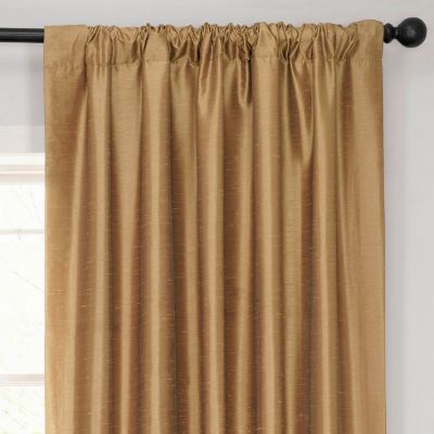 Vintage Textured Faux Dupioni Silk Blackout Curtain