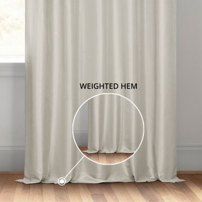 Vintage Textured Faux Dupioni Silk Curtain