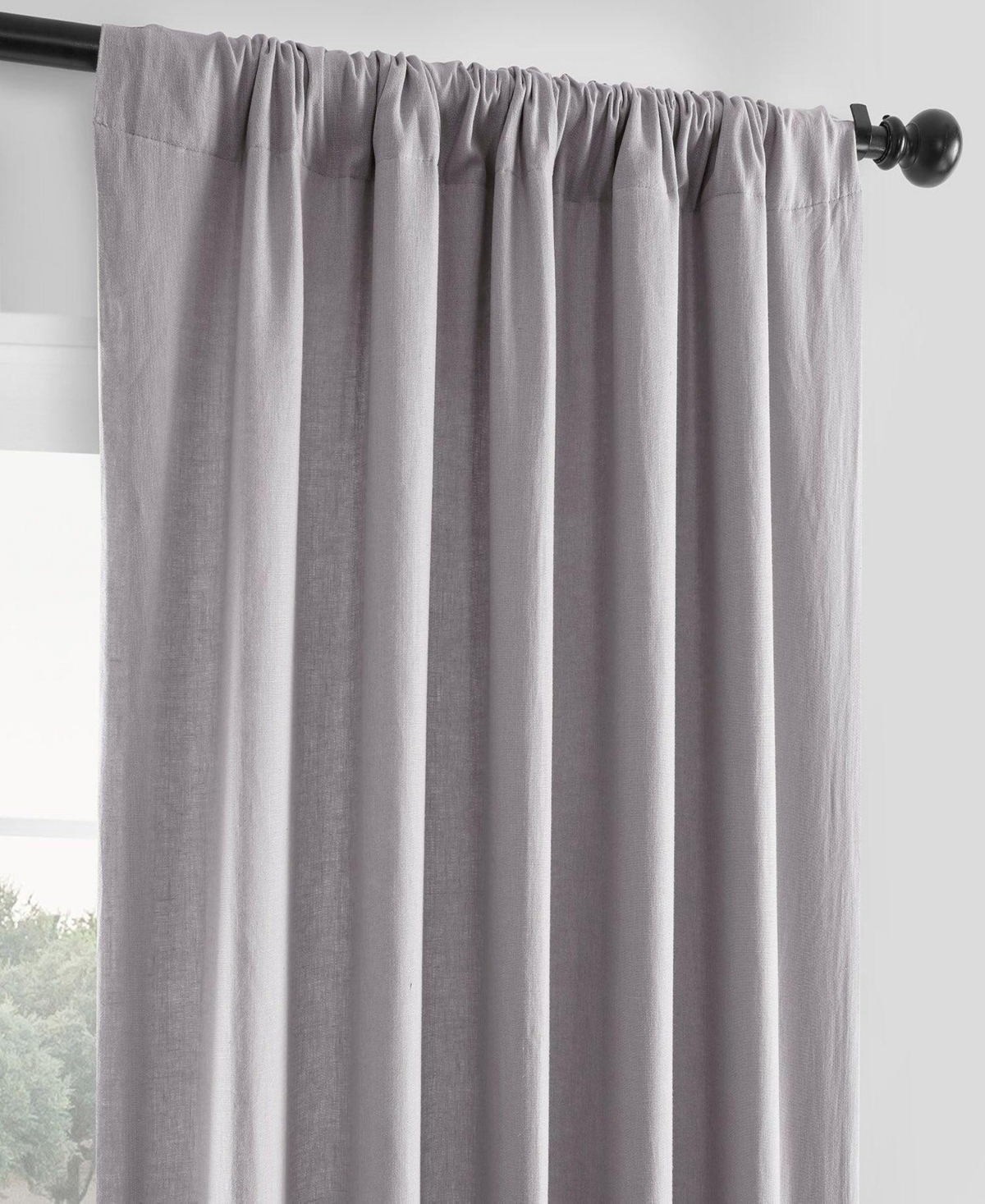Half Price Drapes French Linen Room Darkening Curtain