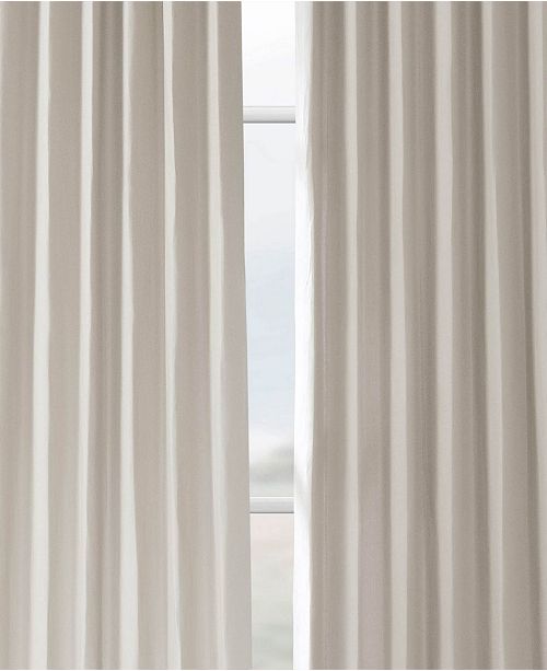 Exclusive Fabrics Furnishings French Linen 50 X 96 Curtain