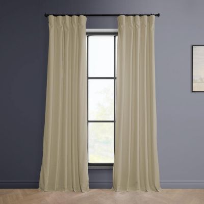 Heritage Plush Velvet Room Darkening Curtain