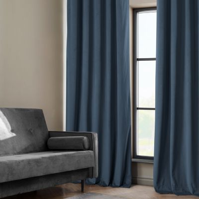 Heritage Plush Velvet Room Darkening Curtain