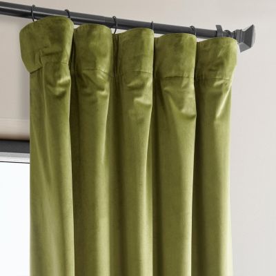 Heritage Plush Velvet Room Darkening Curtain