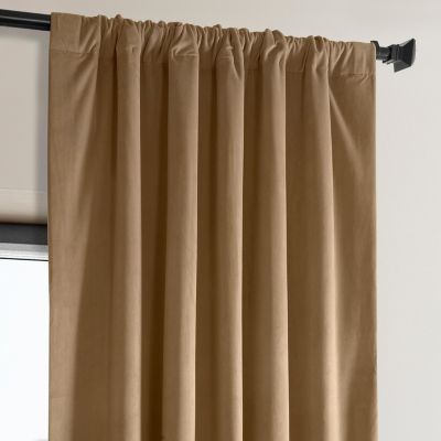Heritage Plush Velvet Room Darkening Curtain