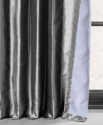 Faux Silk Taffeta Blackout Curtain