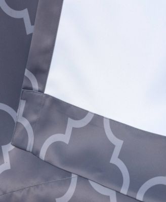 Seville Geometric Room Darkening Curtain