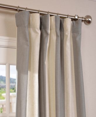 Striped Linen Blend Sheer Curtain