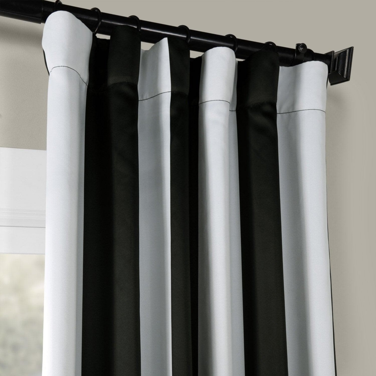 Half Price Drapes Awning Striped Room Darkening Curtain