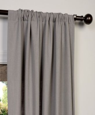 Heavy Faux Linen Curtain