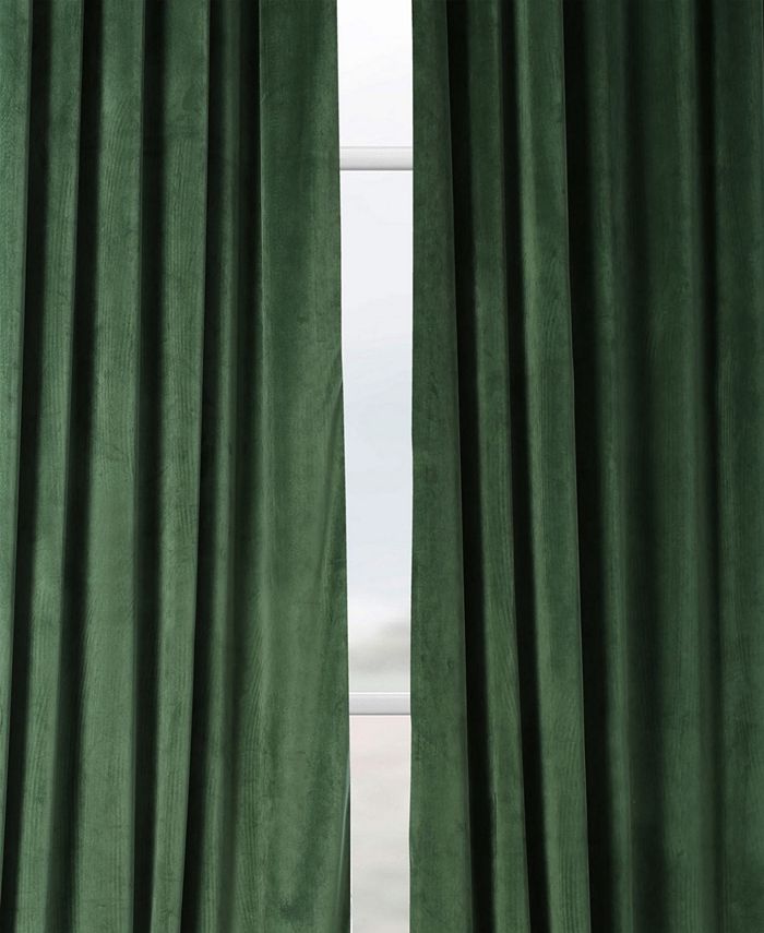 Exclusive Fabrics & Furnishings Heritage Plush Velvet Panel, 50" x 108" Macy's