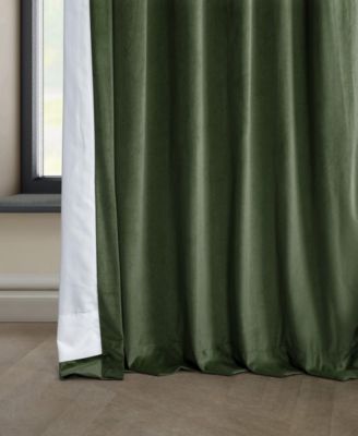 Heritage Plush Velvet Room Darkening Curtain