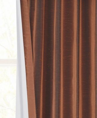 Vintage Textured Faux Dupioni Silk Blackout Curtain