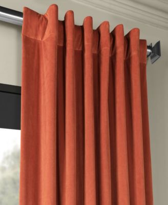 Burnt Pumpkin Signature Velvet Blackout Curtain