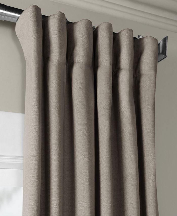 Exclusive Fabrics & Furnishings Bark Weave Solid Cotton 50" x 96