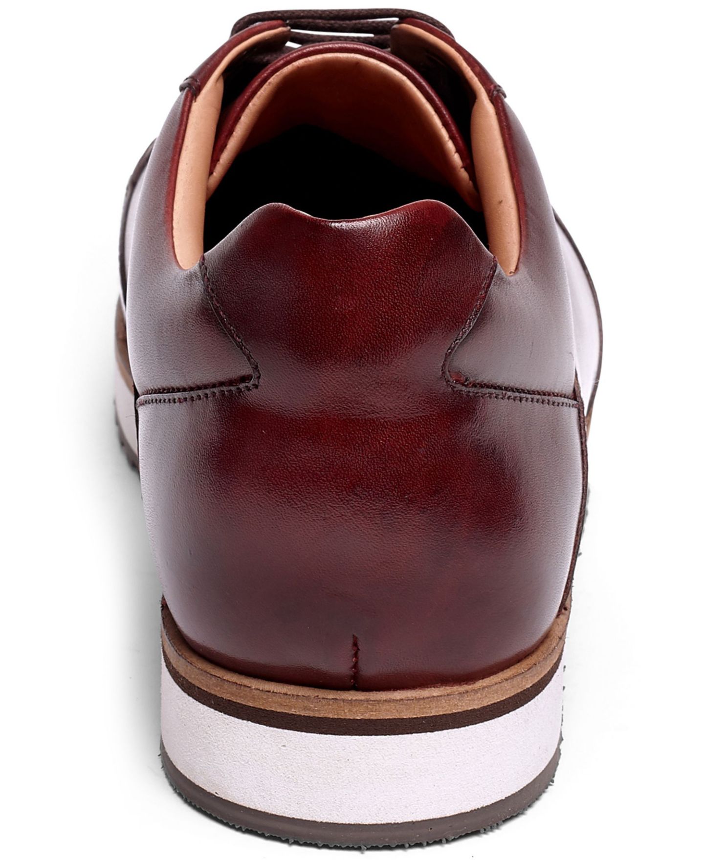 Мужские кроссовки Anthony Veer Barack Leather Casual Fashion, цвет: Тёмно-бордовый — фото 3