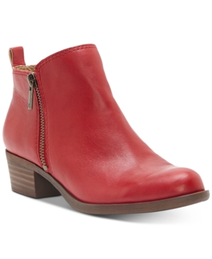 LUCKY BRAND WOMEN'S BASEL LEATHER BOOTIES WOMEN'S SHOES