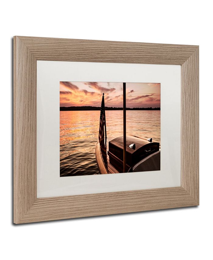 Trademark Global Jason Shaffer 'Chippewa Lake' Matted Framed Art - 14 ...