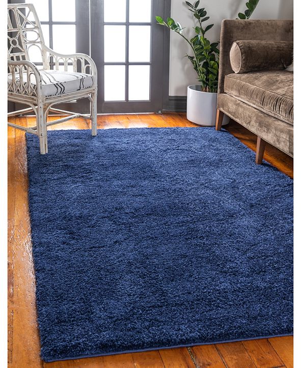 Bridgeport Home Uno Uno1 Navy Blue 5 X 7 7 Area Rug Reviews Rugs Macy S
