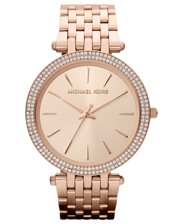 Michael Kors Women's Darci Rose Gold-Tone Stainless Steel Bracelet Watch  39mm MK3192 & Reviews - All Watches - Jewelry & Watches - Macy's