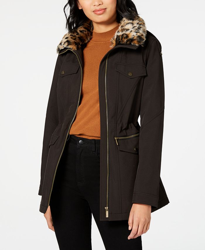 french connection leopard coat