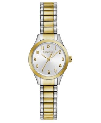 Caravelle Women's Two-Tone Stainless Steel Bracelet Watch 24mm - Macy's