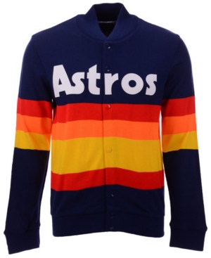 Mitchell & Ness Men's Houston Astros Authentic Sweater Jacket