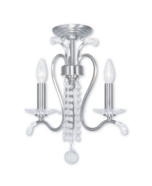 Livex Serafina 3-Light Convertible Mini Chandelier/Ceiling Mount