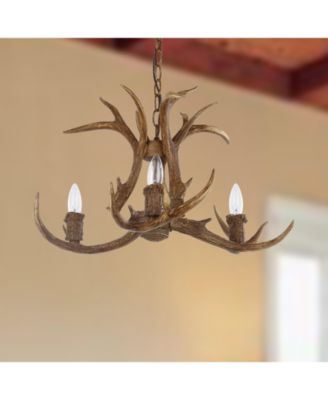 Makani 21.5"D Antler Chandelier 