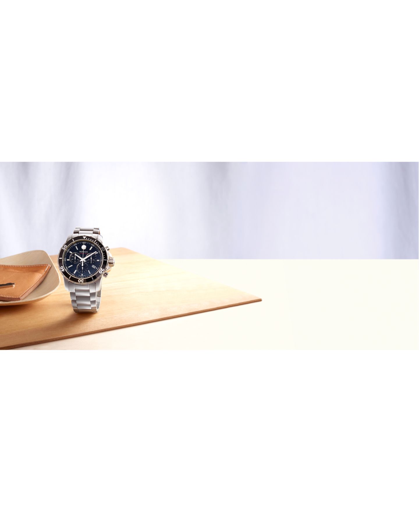 Мужские часы Movado Swiss Chronograph Series 800 Performance Steel Bracelet Diver Watch 42mm — фото 11