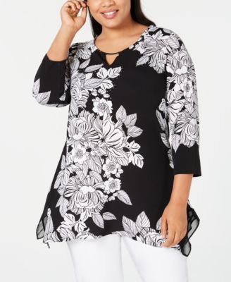 macys jm plus size tops