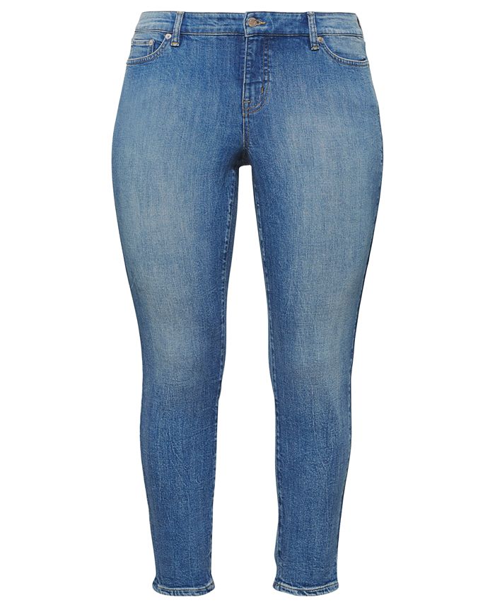 Lauren Ralph Lauren Plus Size Premier Skinny Ankle Jeans - Macy's
