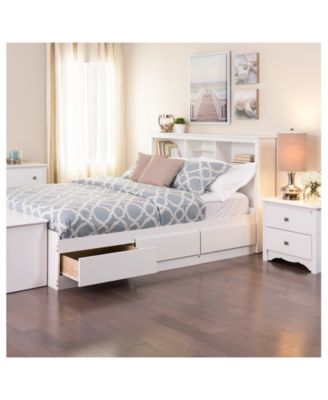 Prepac Full Mate's Platform Storage Bed with 6 Drawers