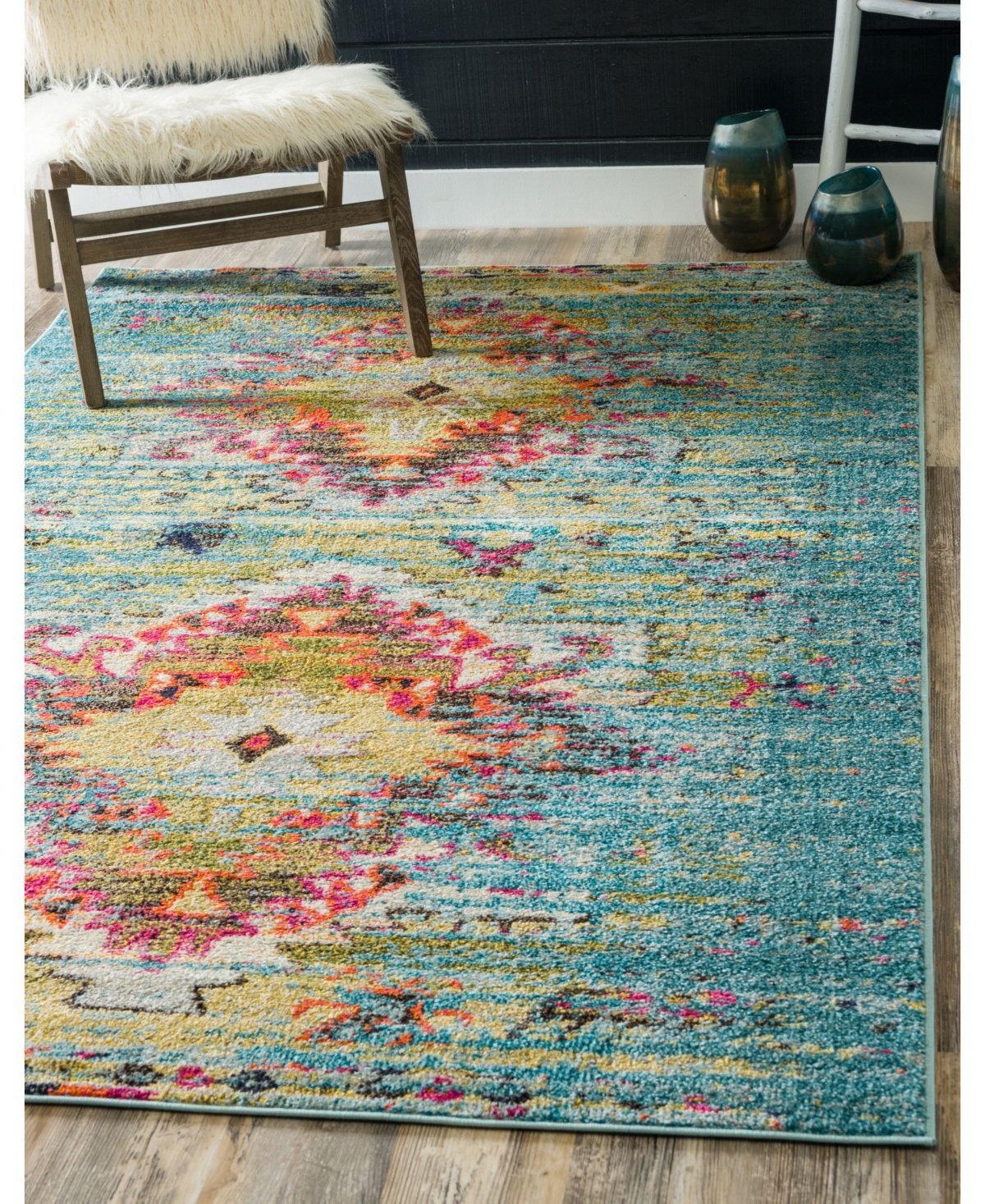 Bayshore Home Brio Bri9Area Rug - Turquoise