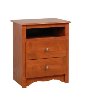 Prepac Monterey Tall 2-Drawer Nightstand With Open Shelf - Macy's