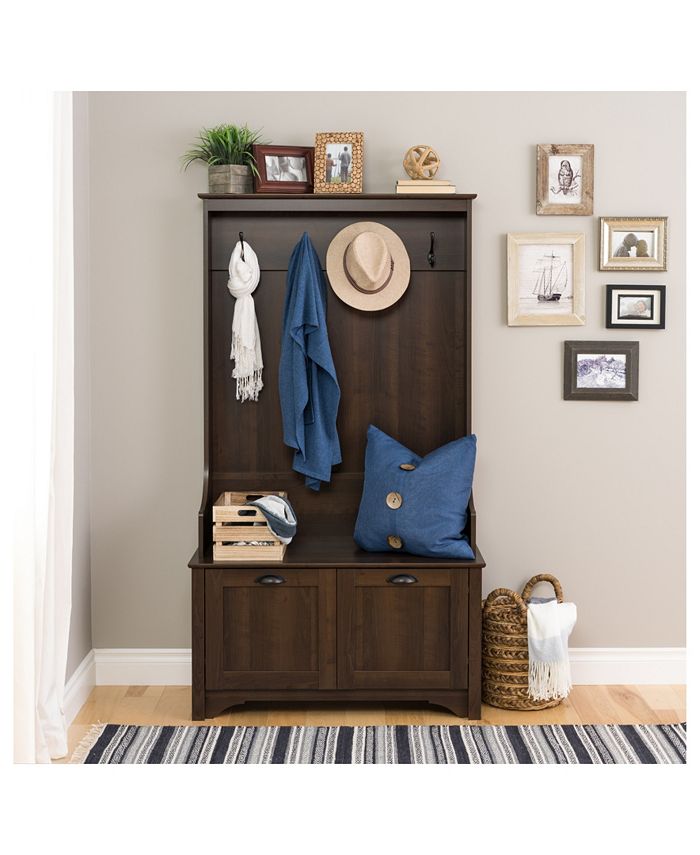 Prepac Wide Hall Tree with Shaker Doors Macy's