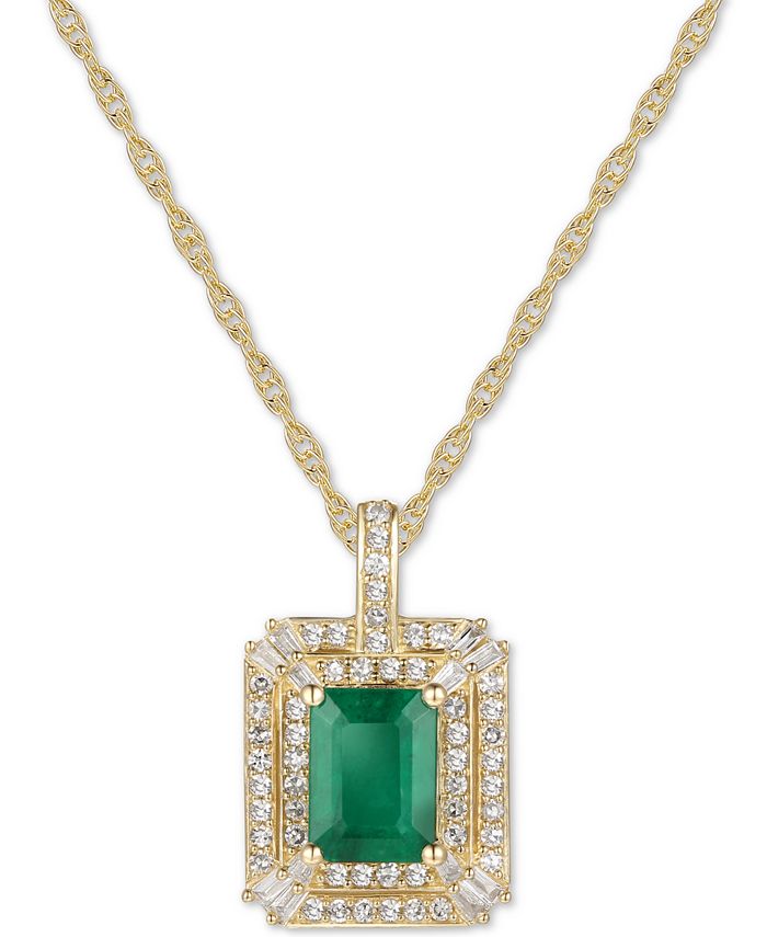 Macy's sales emerald necklace