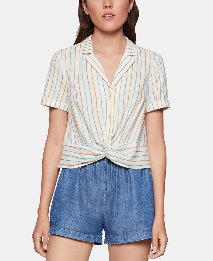 Ally Stripe Twist Front Shirt