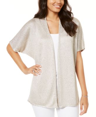 macy's short sleeve cardigan