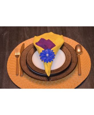 Blue Pearl Flower Napkin Ring