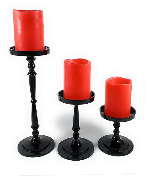 Vibhsa Pillar Candle Holders Set Of 3 Reviews All Holiday Lane