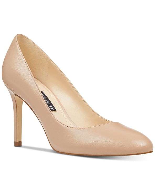 nine west dylan round toe pumps