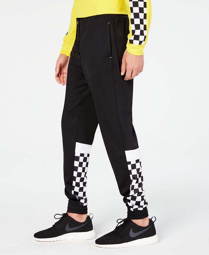 checkerboard joggers