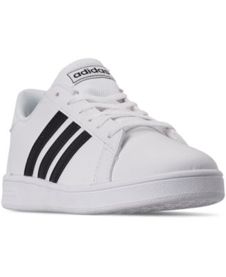 adidas Big Kids' Grand Court Casual Sneakers from Finish Line - Macy's