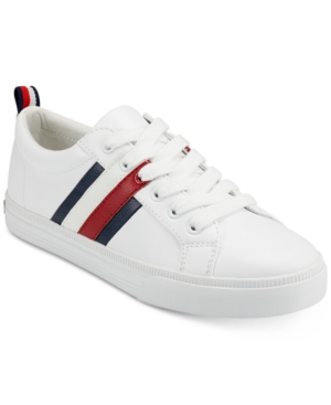 Shop Tommy Hilfiger Lireai Lace Up Sneakers In White