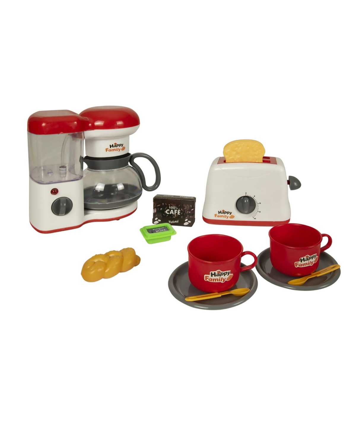Dollar Queen Kids' Group Sales Deluxe Kitchen Play Set Coffee Maker And Toaster In Multi